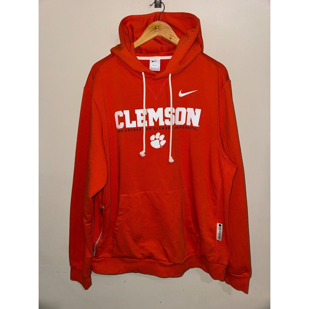 Men XL Nike Clemson Tigers Football Team Issue Standard Hoodie Orange NCAA
